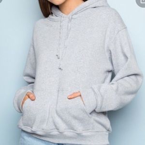 🌟BRANDY MELVILLE Oversized Grey Hoodie Sweatshirt
